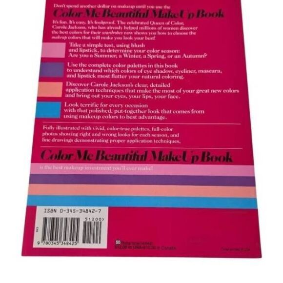Color Me Beautiful MakeUp Book by Carole Jackson - Picture 2 of 4